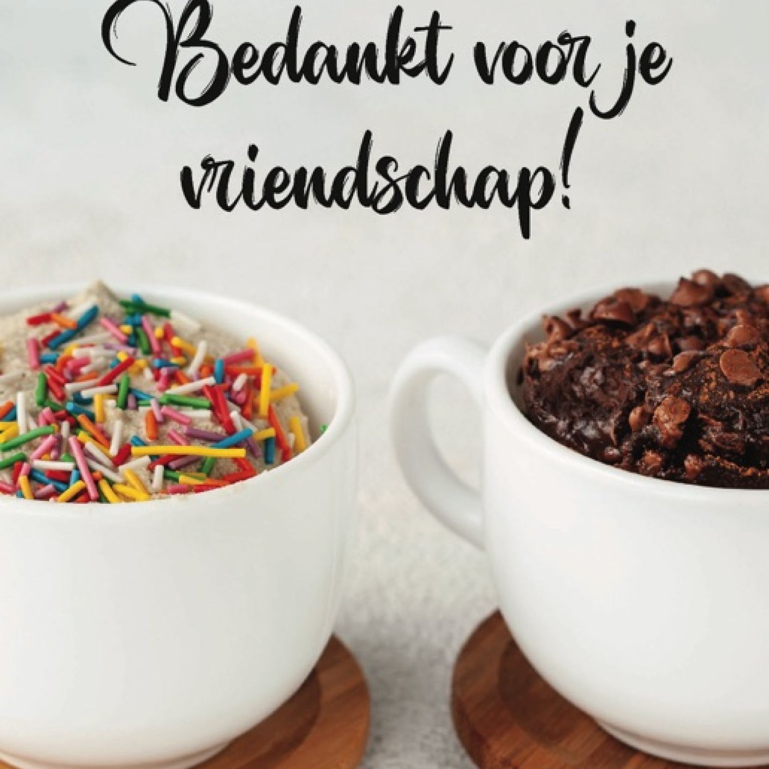 Kaart 'Bedankt voor je vriendschap'