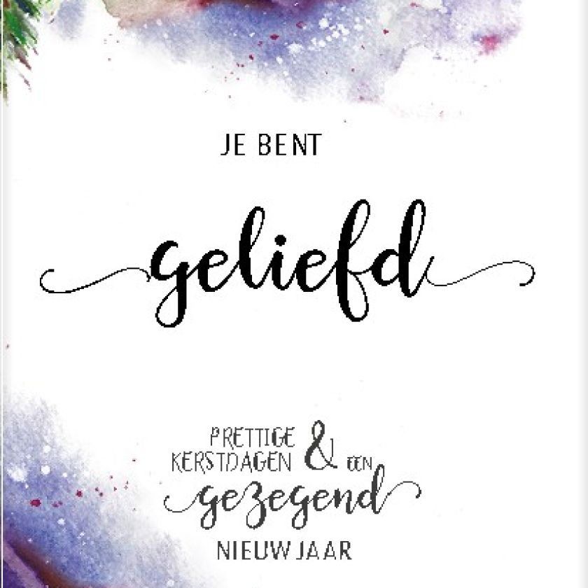 Voordeelpakje kerstkaarten 'Je bent geliefd' - 6 stuks - MA24024 -  Voordeelpakjes kerst bij MajesticAlly
