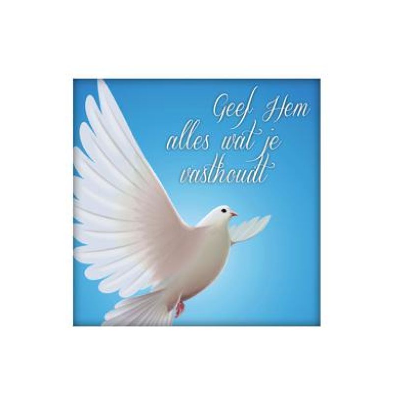 Wenskaart 'Geef Hem alles wat je vasthoudt' - MA14030 -  Living Melodies bij MajesticAlly