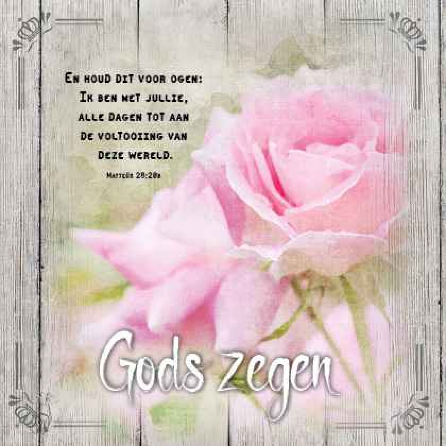 Kaart 'Gods zegen' - MA19016 -  Brocante bij MajesticAlly