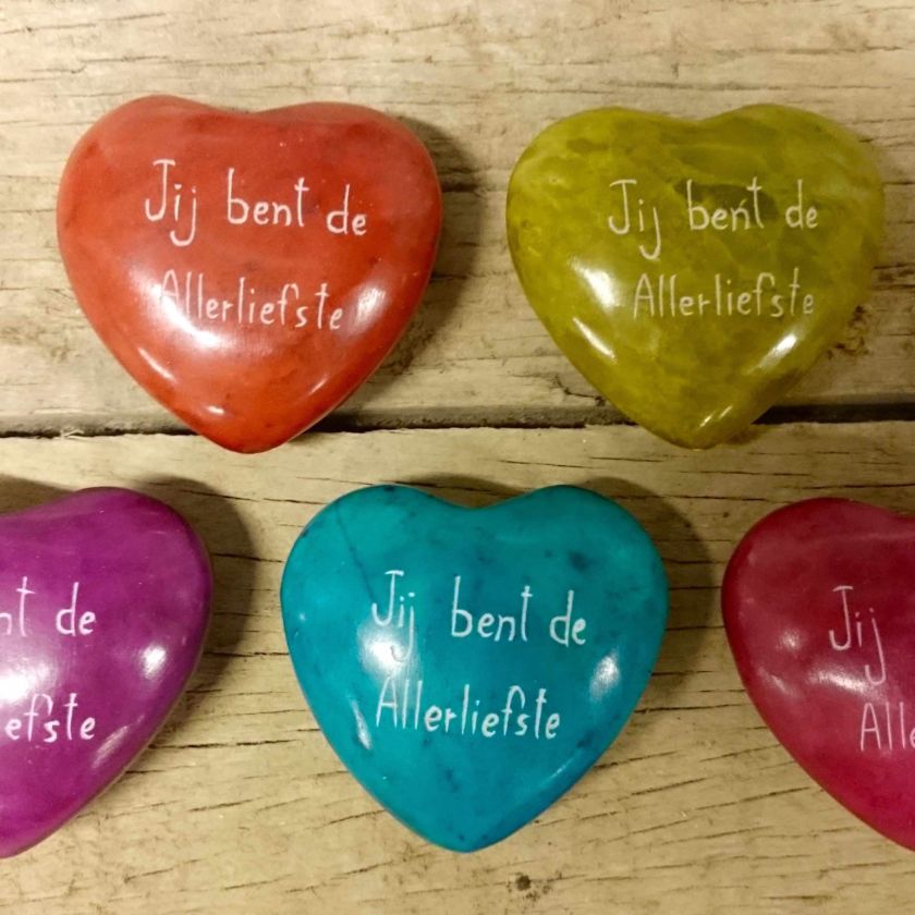 Jij bent de allerliefste paars hart stee - 5500359549 -  Fairtrade bij MajesticAlly