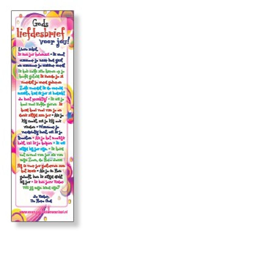 Boekenlegger kinder Gods liefdesbrief - 44791 -  Jongeren
