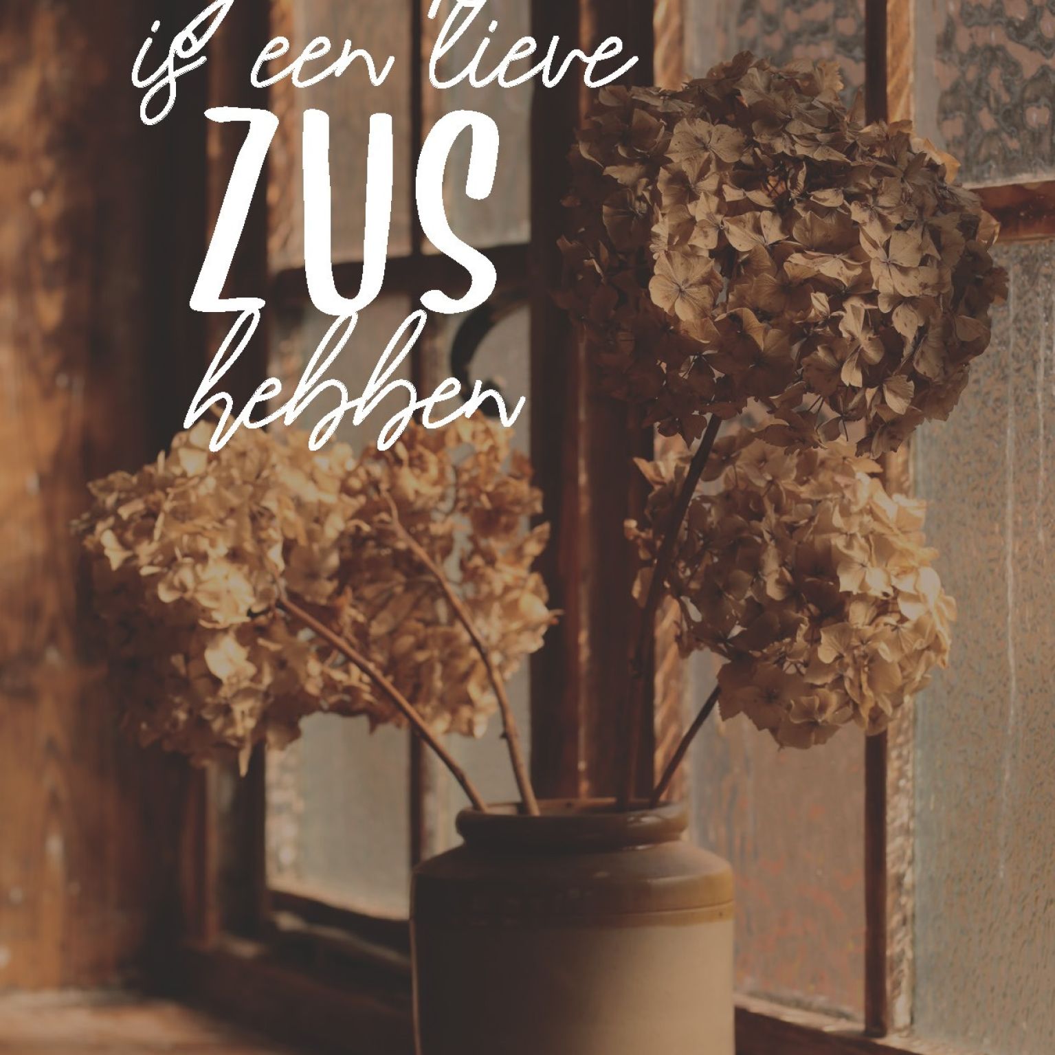 Wenskaart 'Geluk is een lieve zus hebben' - MA44031 -  LUV2022 bij MajesticAlly