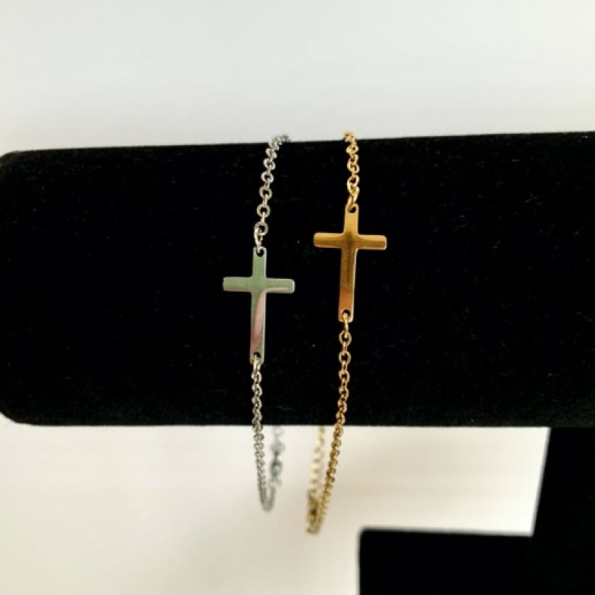 MA47703-MA47704 - Enkelbandje kruisje