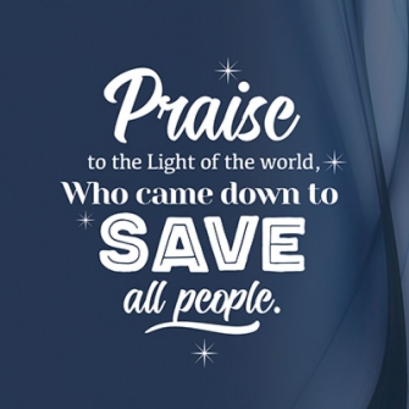 Kerstkaart 'Praise' - 454100 -  Kerst-Morgenster bij MajesticAlly