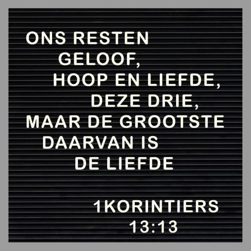Kaart 'Geloof, hoop en liefde' - MA32022 -  Words&Letters bij MajesticAlly