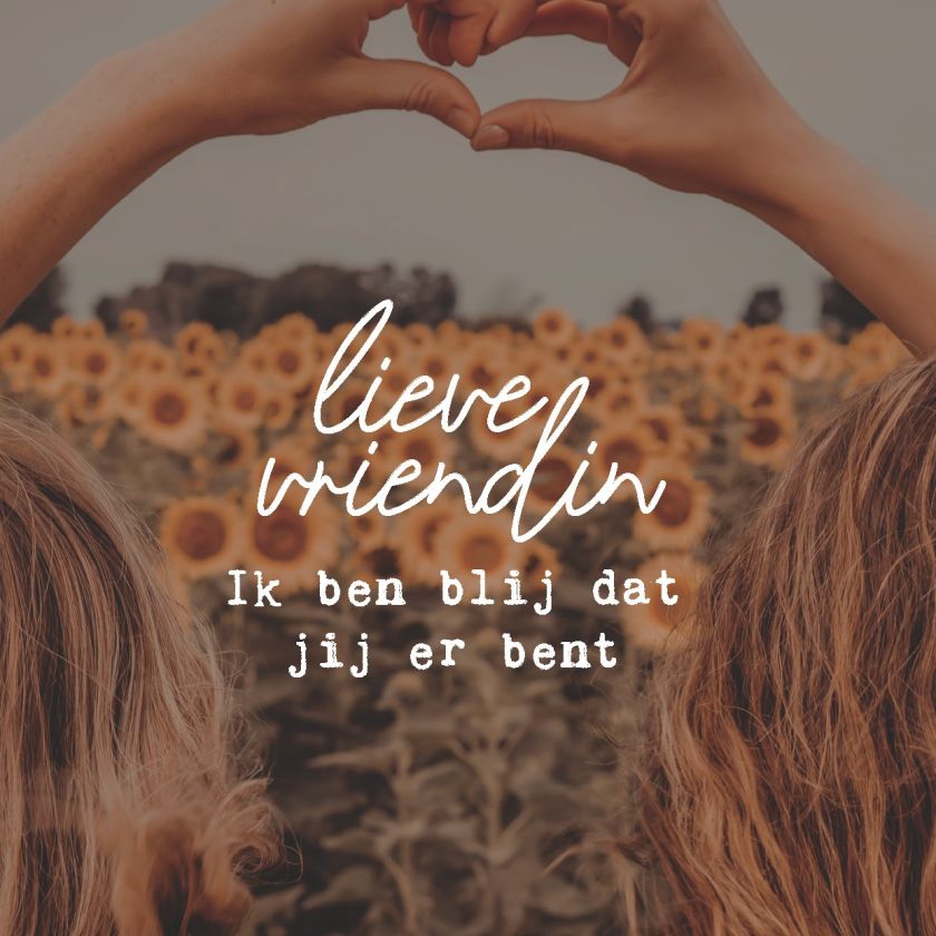 Wenskaart 'Lieve vriendin' - MA44011 -  LUV2022 bij MajesticAlly