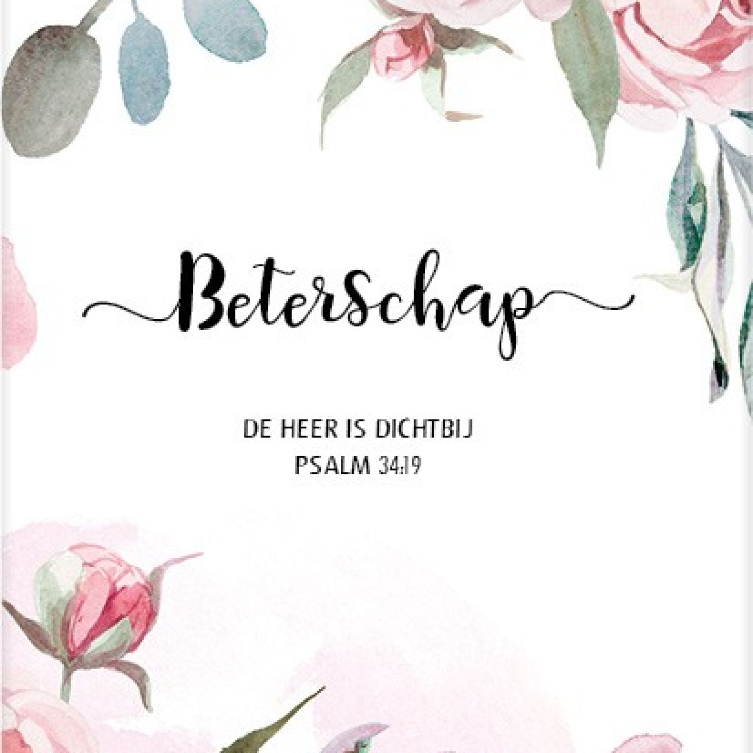 Kaart 'Beterschap - Psalm 34' - MA25025 -  Beautiful Day bij MajesticAlly