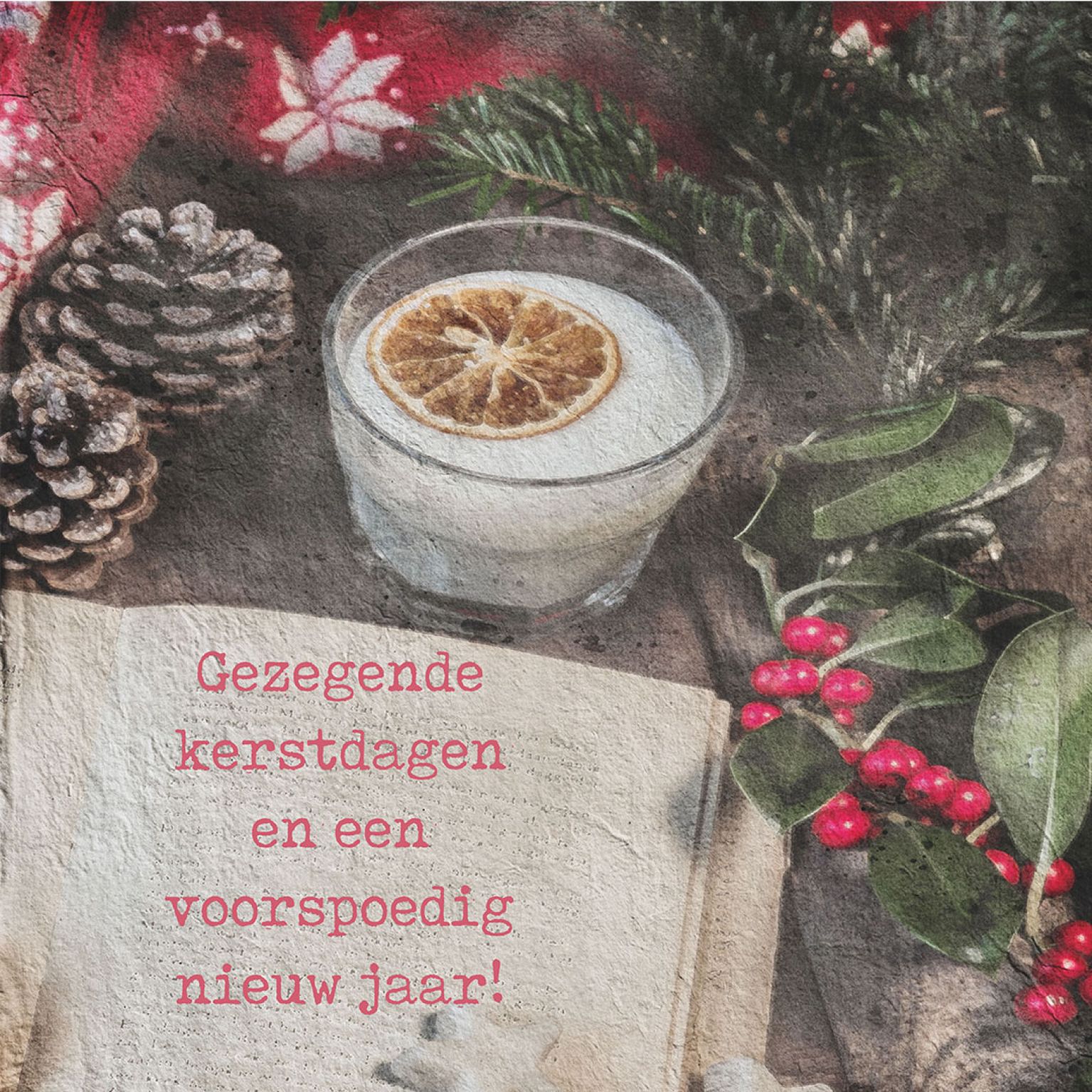 MA41216 - Minikerstkaart 'Kerststilleven'