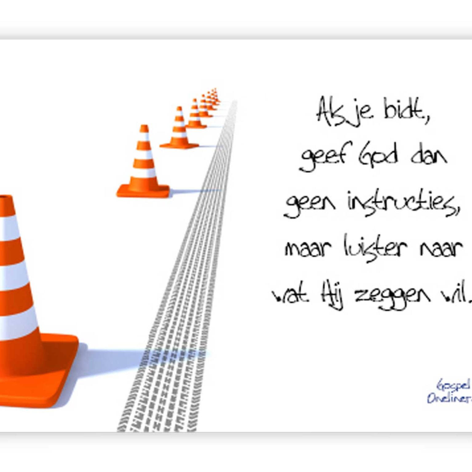 Poster A4 als je bidt - 46705 -  Wanddeco/posters bij MajesticAlly