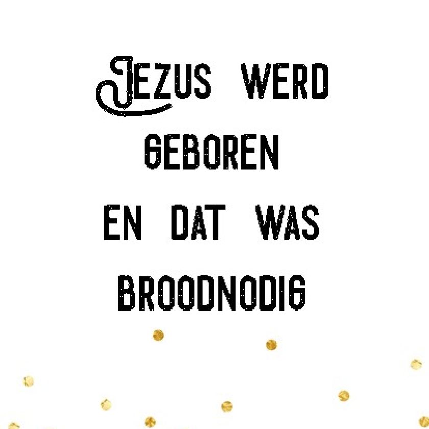 Kerstkaart 'Jezus werd geboren' - Visje - MA26007 -  Visje kerstkaarten bij MajesticAlly