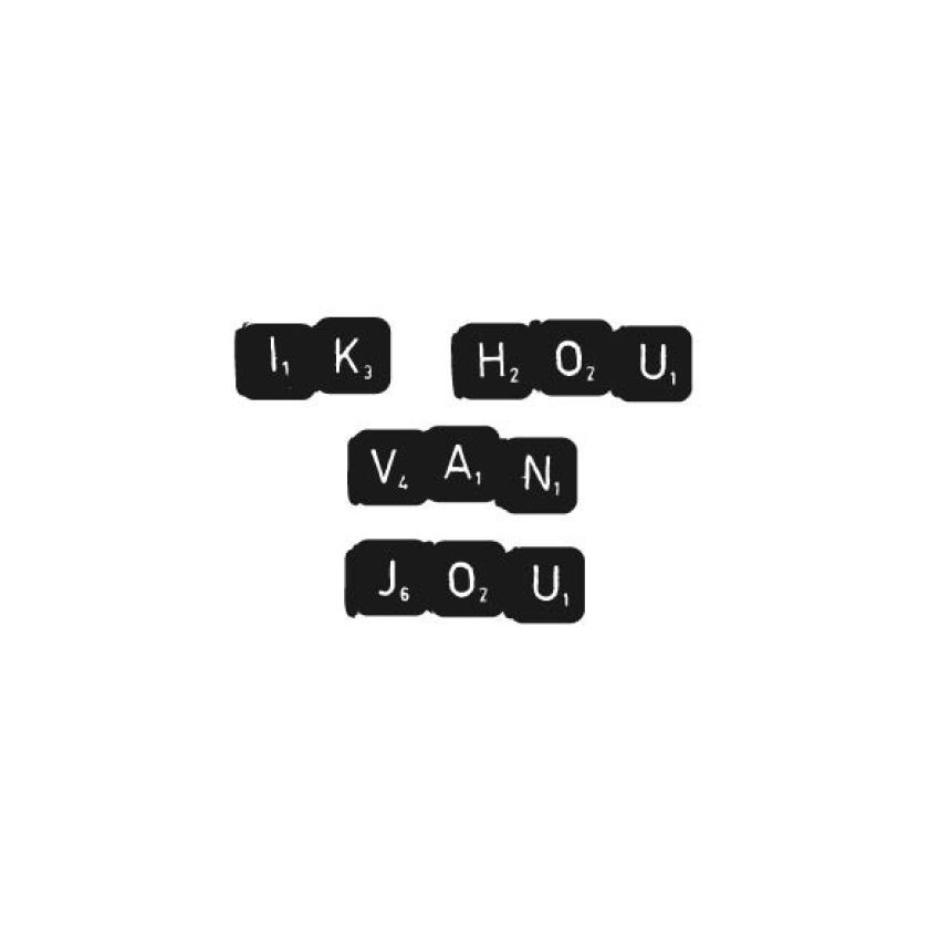 Kaart 'Ik hou van jou' - MA32035 -  Words&Letters bij MajesticAlly