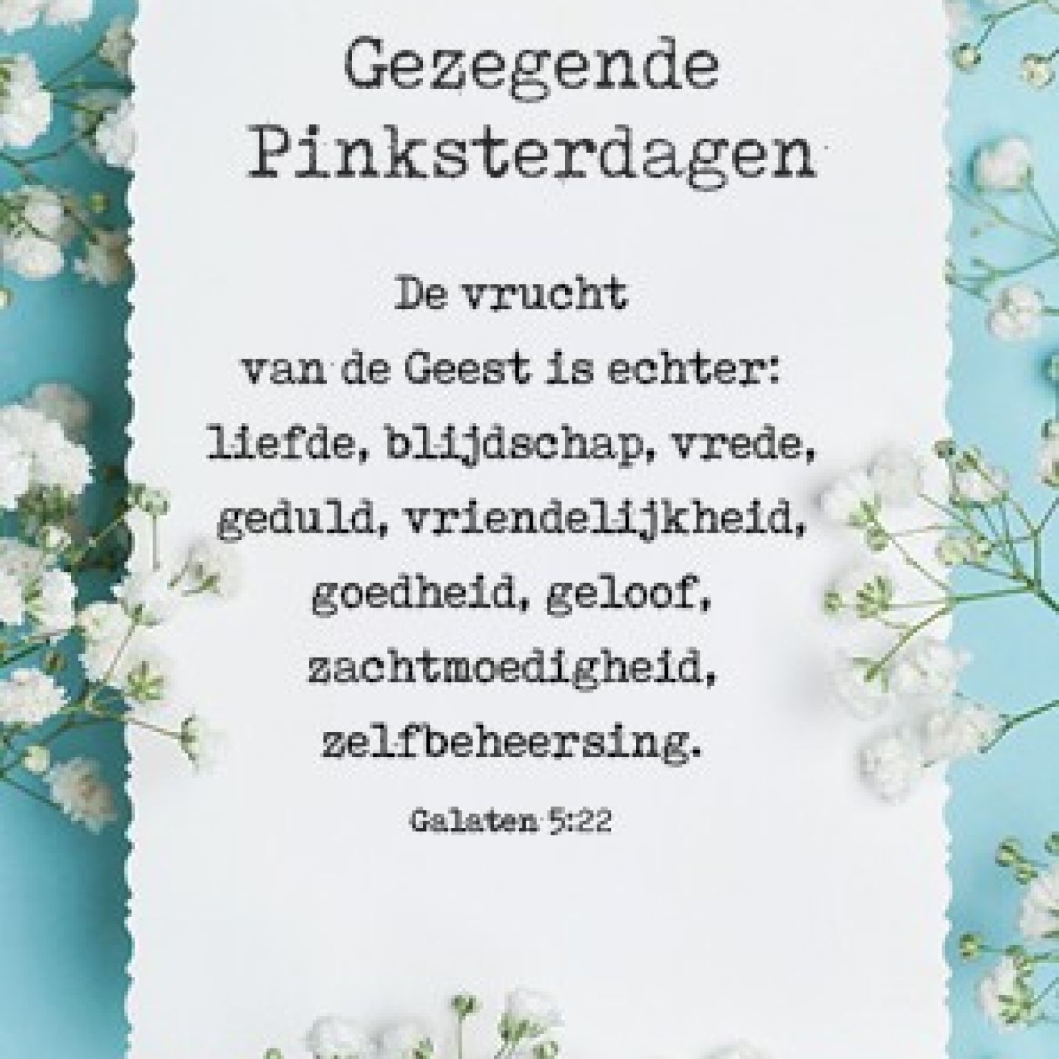 Kaart 'Pinksteren - De vrucht van de Geest' - MA38046 -  Pinksteren bij MajesticAlly