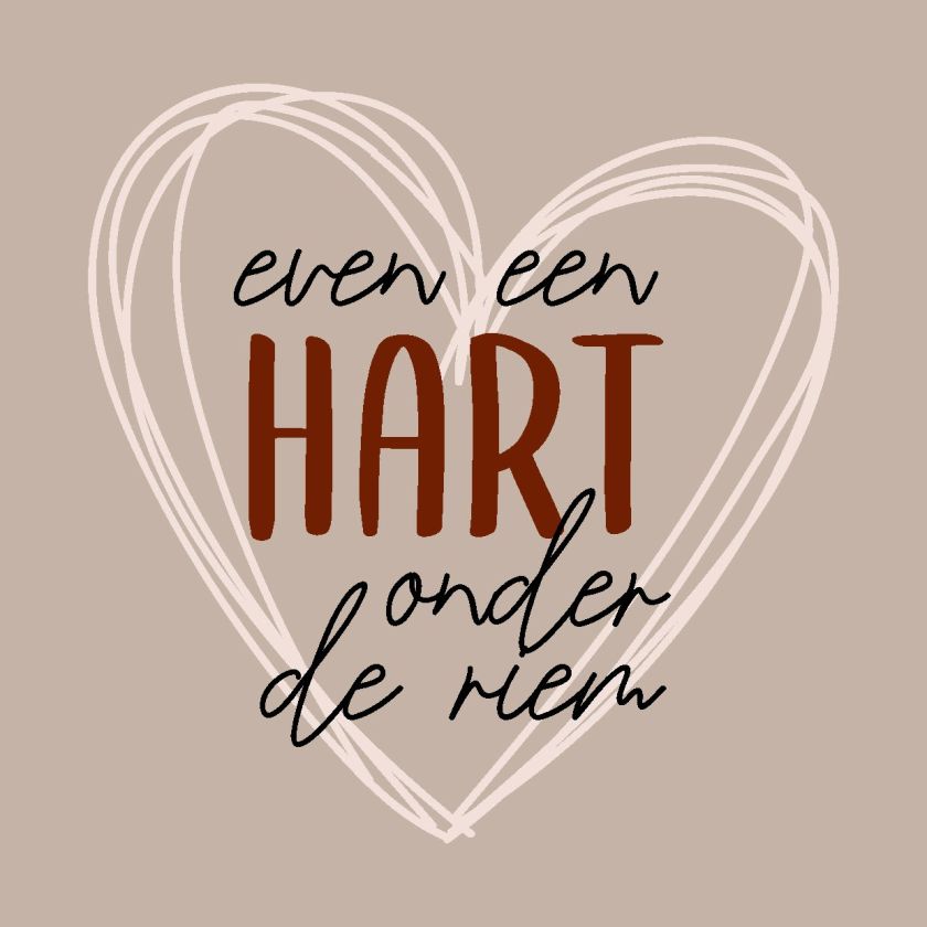 Wenskaart 'Hart onder de riem' - MA44046 -  LUV2022 bij MajesticAlly