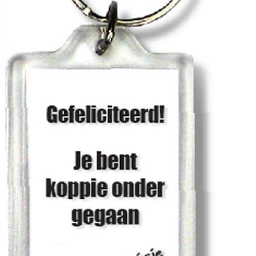 Sleutelhanger visje gefeliciteerd - 44384 -  Visje Sleutelhangers bij MajesticAlly