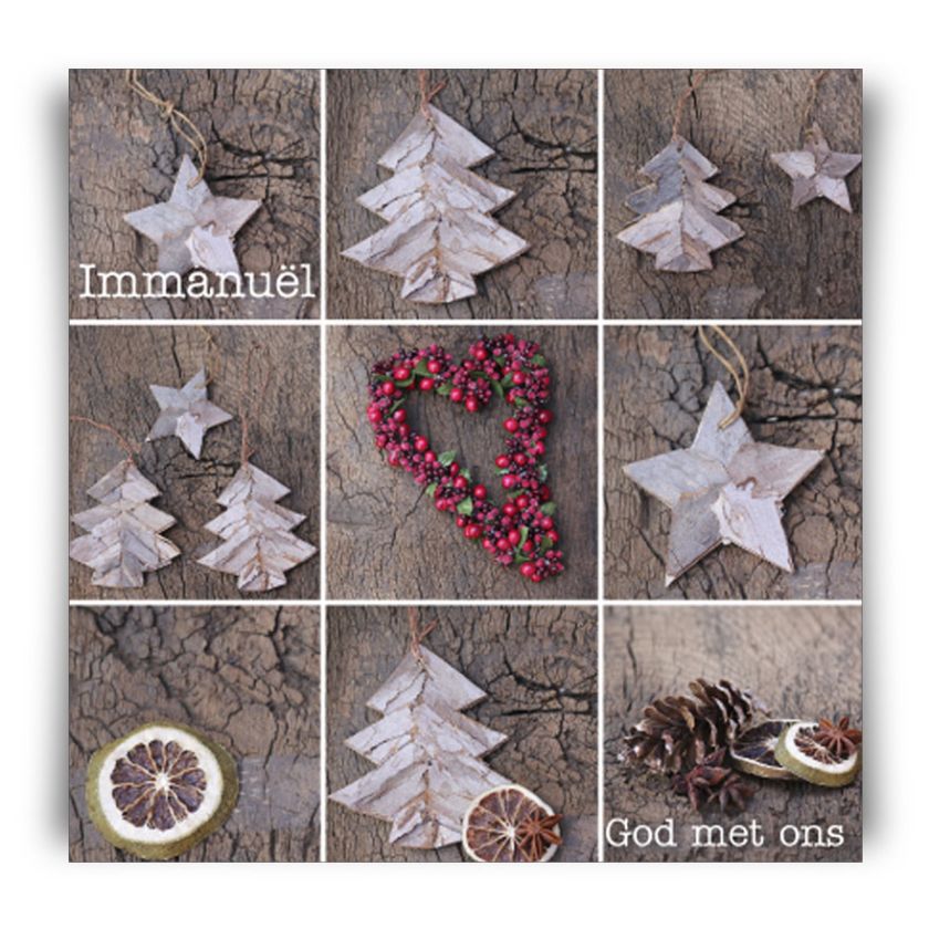 Kerstkaart 'Kerstversiering' - MA12261 -  Christelijke kerstkaarten bij MajesticAlly