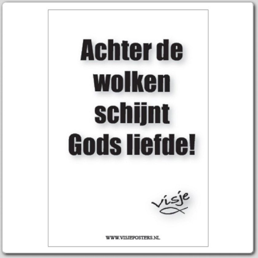 Kaart visje achter de wolken - 44071 -  Visje kaarten bij MajesticAlly