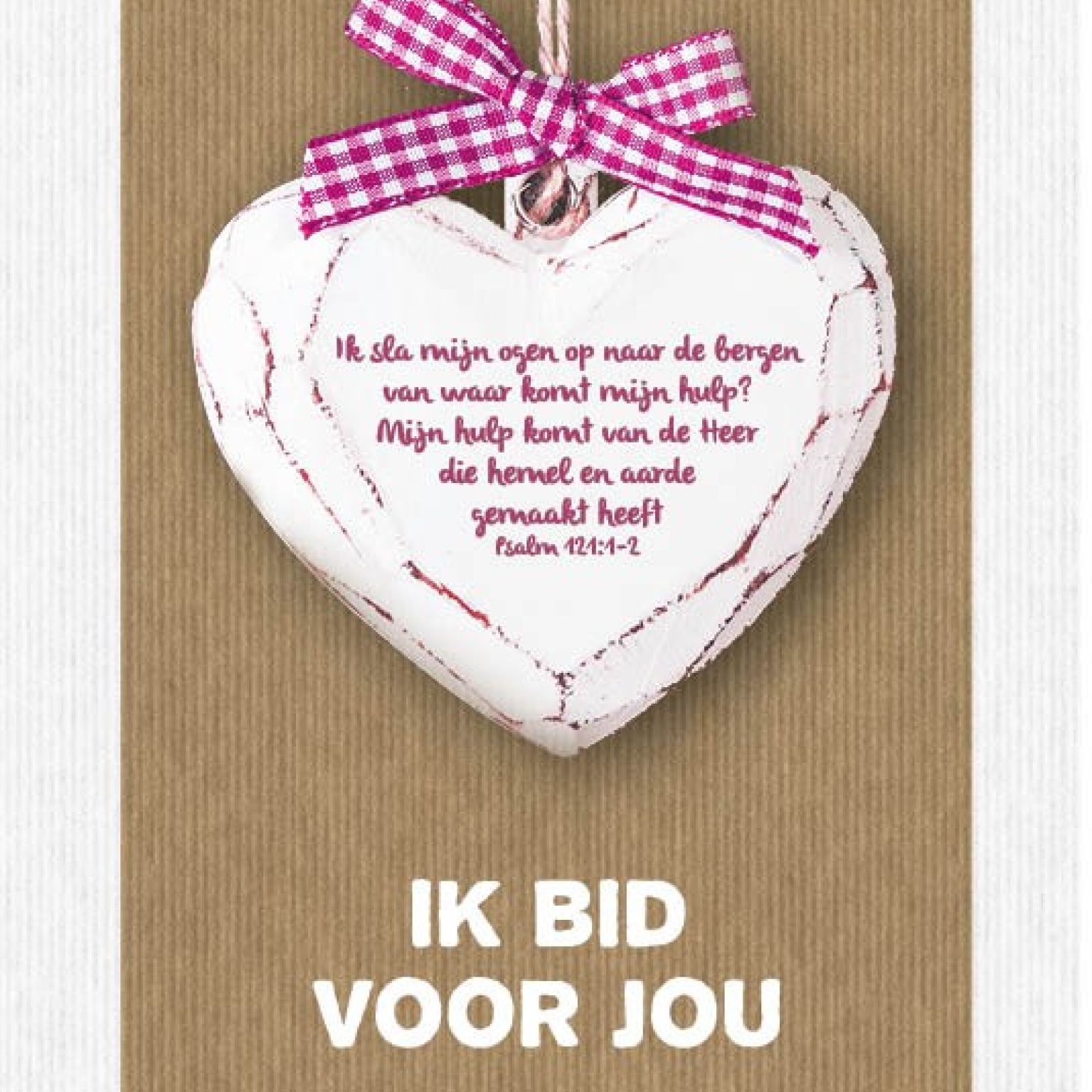 Kaart 'Ik bid voor jou - Psalm 121' - MA17027 -  Leef!  bij MajesticAlly