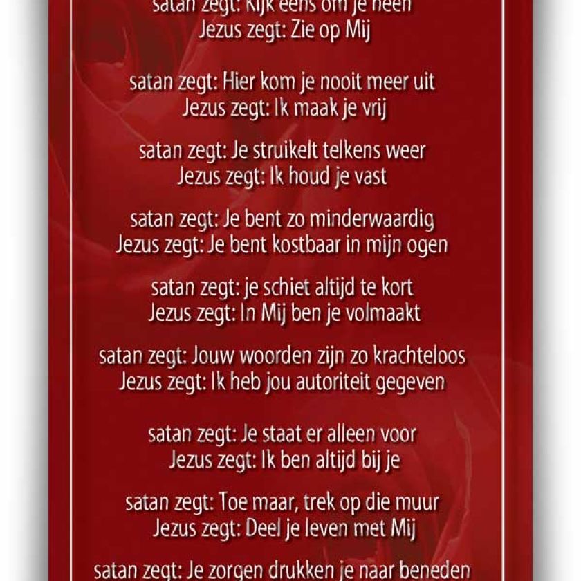 Bemoedigingskaart - 'Naar wie luister jij?' - 44056 -  Kaarten bij MajesticAlly