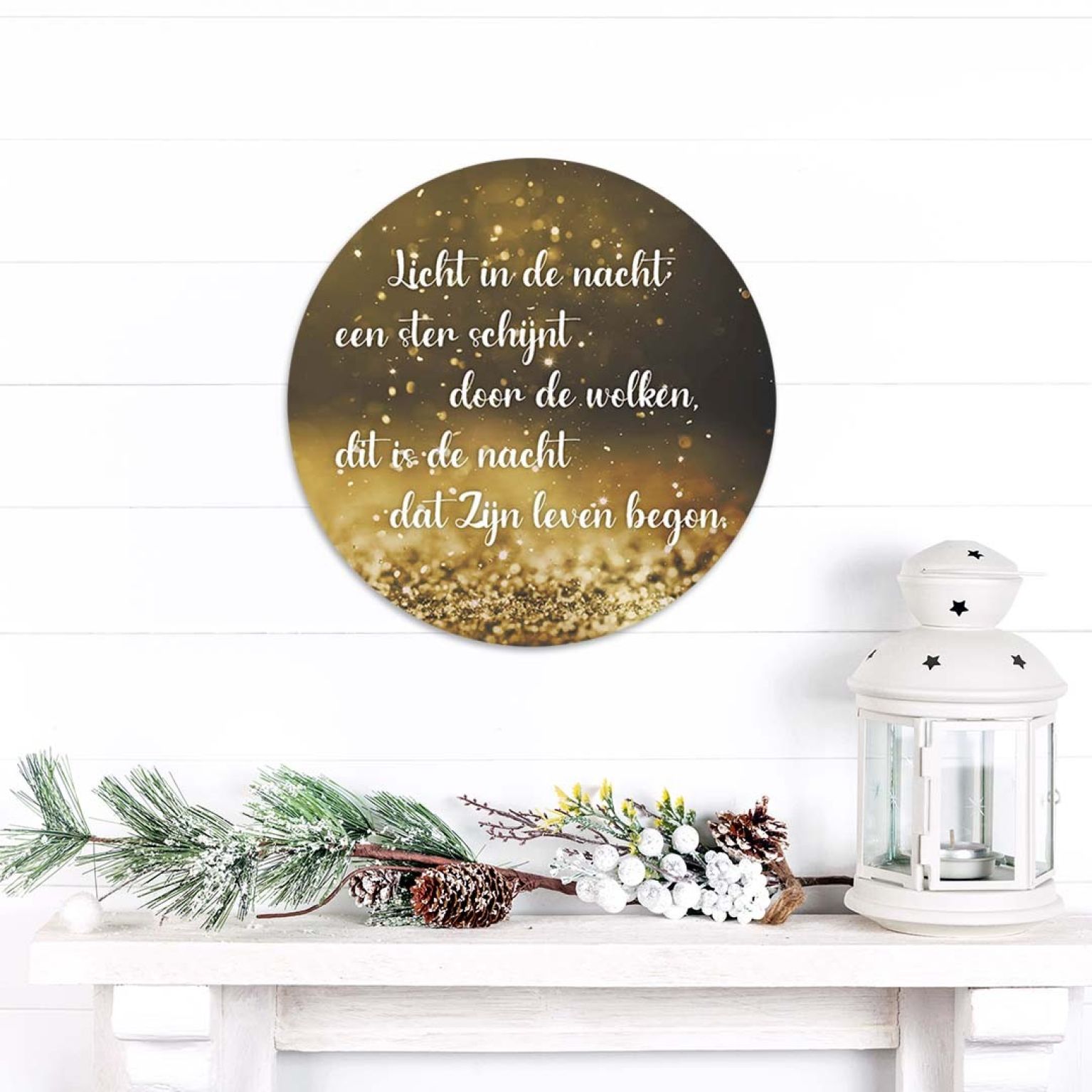 Kerstcirkel 'Licht in de nacht' - MA39805 -  Diverse kerstcadeaus bij MajesticAlly