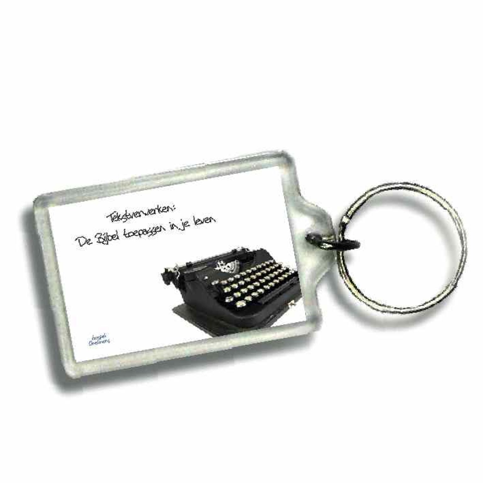 Sleutelhanger tekst verwerken is de b - 46647 -  Gospel Oneliner bij MajesticAlly