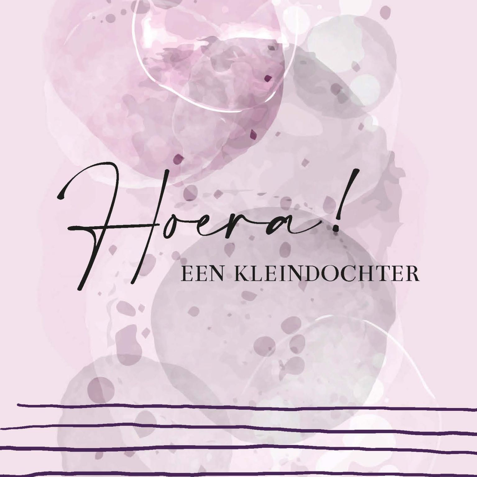 MA55010 - Wenskaart 'Een kleindochter'