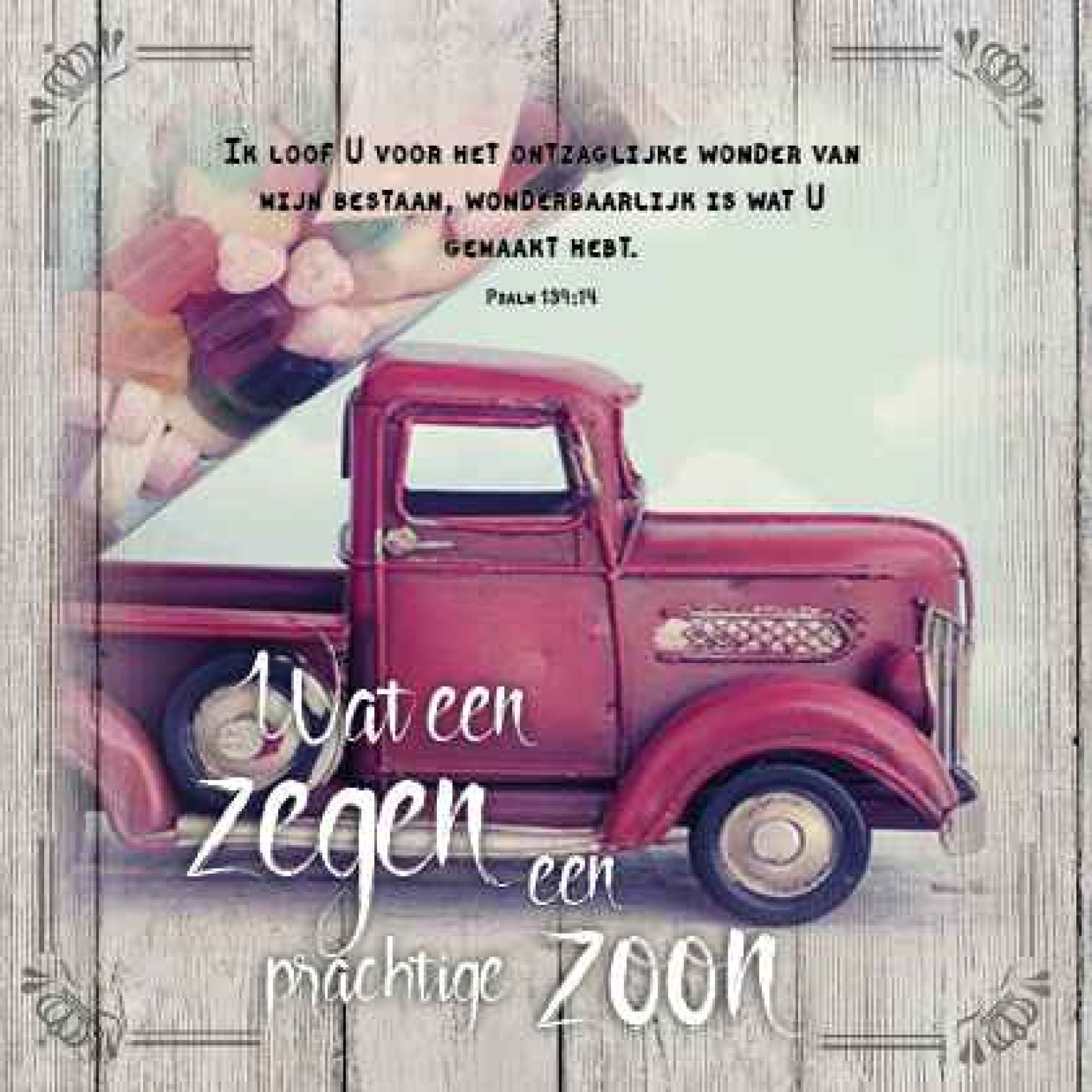 Kaart 'Prachtige zoon' - MA19002 -  Brocante bij MajesticAlly