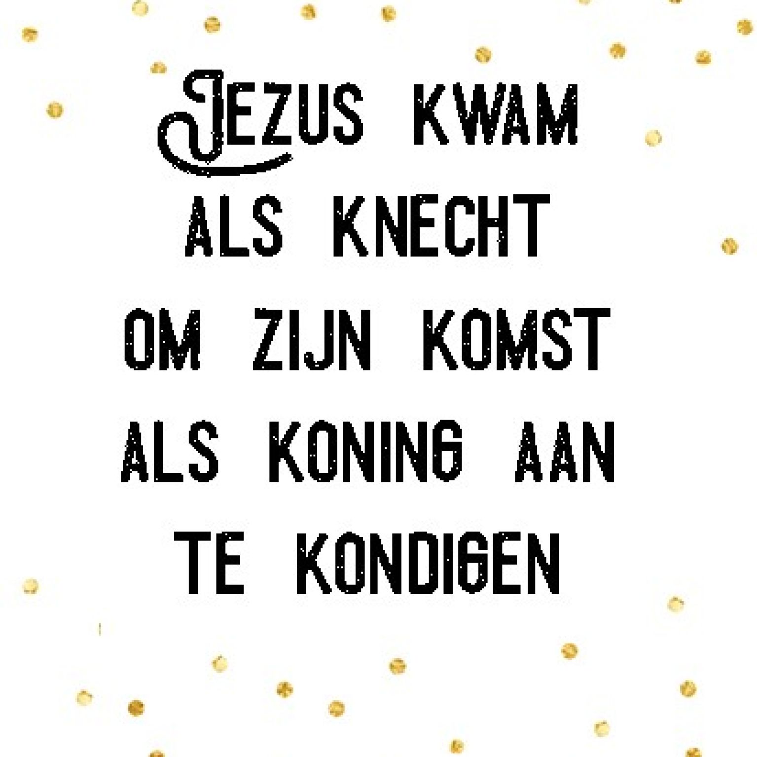 Kerstkaart  'Jezus kwam als knecht - Visje - MA26005 -  Visje kerstkaarten bij MajesticAlly