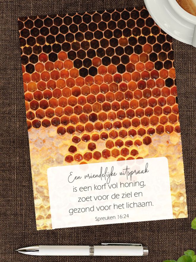 Notitieblok Een vriendelijke uitspraak - honingraat