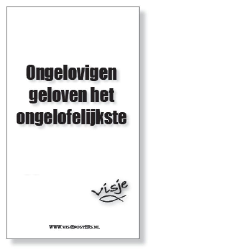 Kaart visje ongelovigen geloven het - 44134 -  Visje kaarten bij MajesticAlly