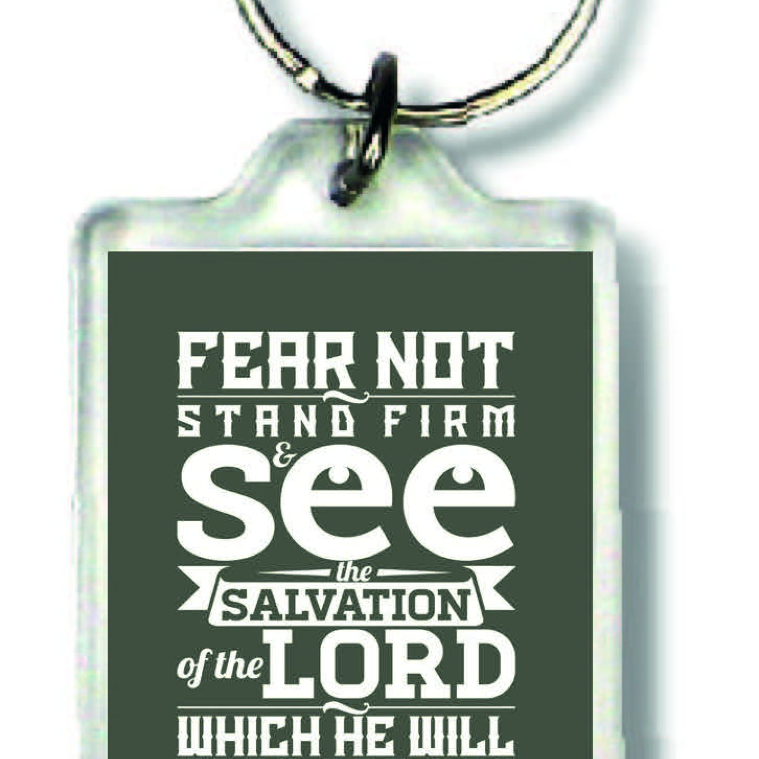 Sleutelhanger fear not - MA23013 -  Bible Verses bij MajesticAlly