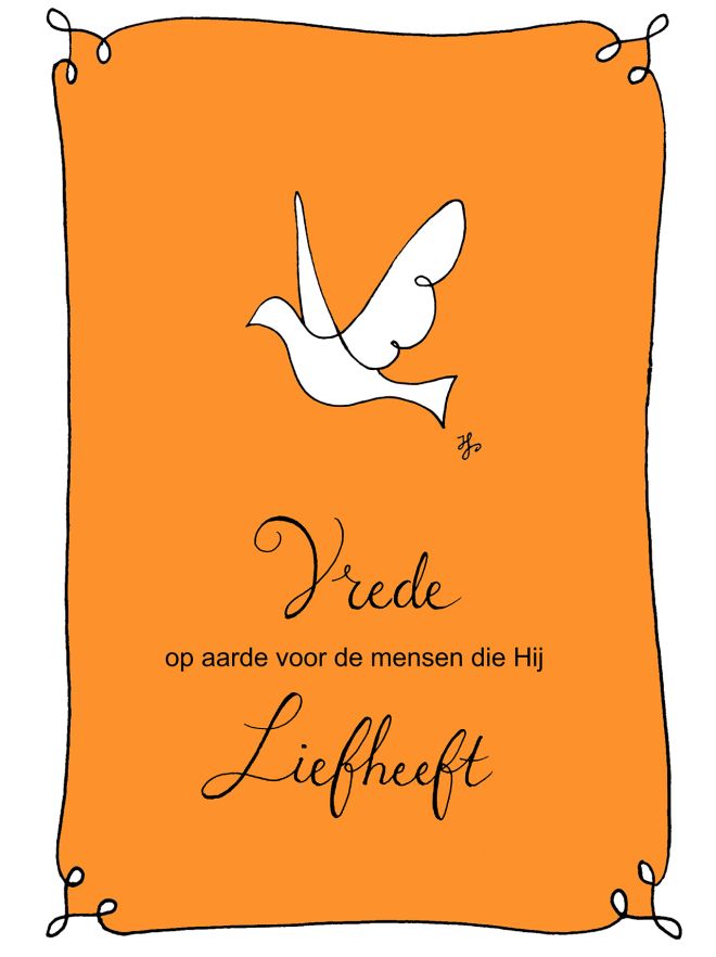 MA41314 - Kerstkaart Henrike 'Vrede op aarde'