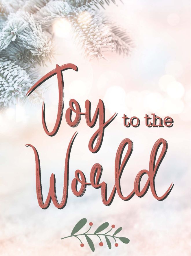 MA41505 - Minikaartje Kerst 'Joy to the world'
