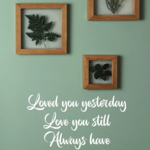 Kaart 'Loved you yesterday, love you still, always have, always will'