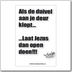 Kaart visje als de duivel aan je deu - 44064 -  Visje kaarten bij MajesticAlly