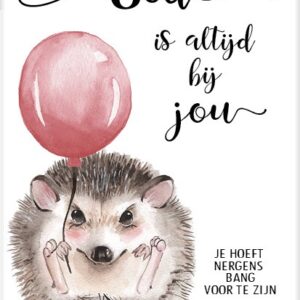 Poster 50x70 God is altijd bij jou - MA33214 -  Posters XL  bij MajesticAlly