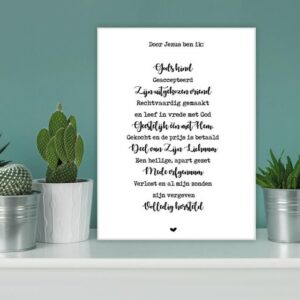 Kaart Ik ben Gods Kind - MA35012 -  Interieurkaarten bij MajesticAlly