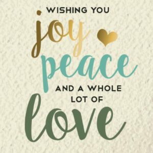 kerstkaart - Joy Peace Love Believe - craft' - MA26204 -  Christelijke kerstkaarten bij MajesticAlly