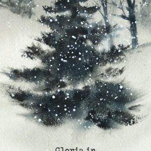 Kerstkaart 'Gloria in exelsis deo - boom' - MA26208 -  Christelijke kerstkaarten bij MajesticAlly