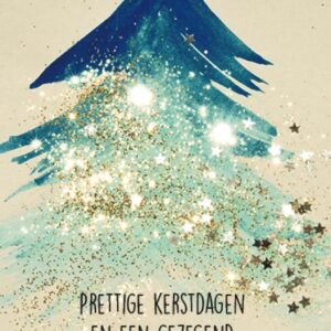 Kerstkaart 'Glitterboom' - MA26209 -  Christelijke kerstkaarten bij MajesticAlly