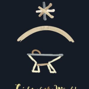 Kerstkaart 'Light of the world - kribbe' - MA26215 -  Christelijke kerstkaarten bij MajesticAlly