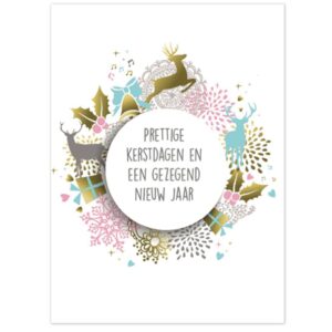 Kerstkaart 'Kerstcircel' - MA26218 -  Christelijke kerstkaarten bij MajesticAlly