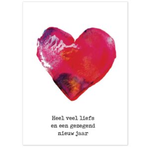 Kerstkaart 'Heel veel liefs' - MA26222 -  Kerst bij MajesticAlly