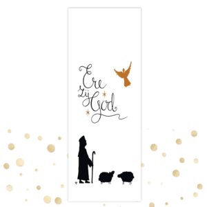 Boekenlegger 'Ere zij God' - MA36106 -  Kerst boekenleggers bij MajesticAlly