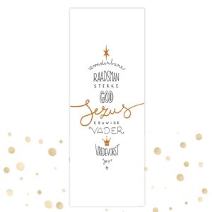 Boekenlegger 'Wonderbare Raadsman' - MA36108 -  Kerst boekenleggers bij MajesticAlly