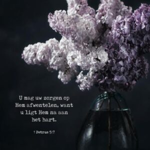 Poster A4 'U mag uw zorgen op Hem afwentelen' - MA37121 -  Posters A4 bij MajesticAlly