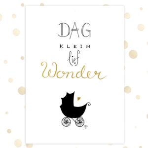 Kaart 'Klein lief  wonder' - MA36002 -  Golden Blessings bij MajesticAlly