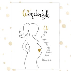 Kaart 'Wonderlijk' - MA36003 -  Golden Blessings bij MajesticAlly