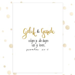 Kaart 'Geluk en genade' - MA36023 -  Golden Blessings bij MajesticAlly