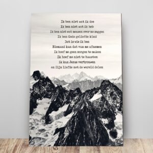 Metal Deco A3 'Credo - bergen' - MA11617 -  Metal Deco bij MajesticAlly